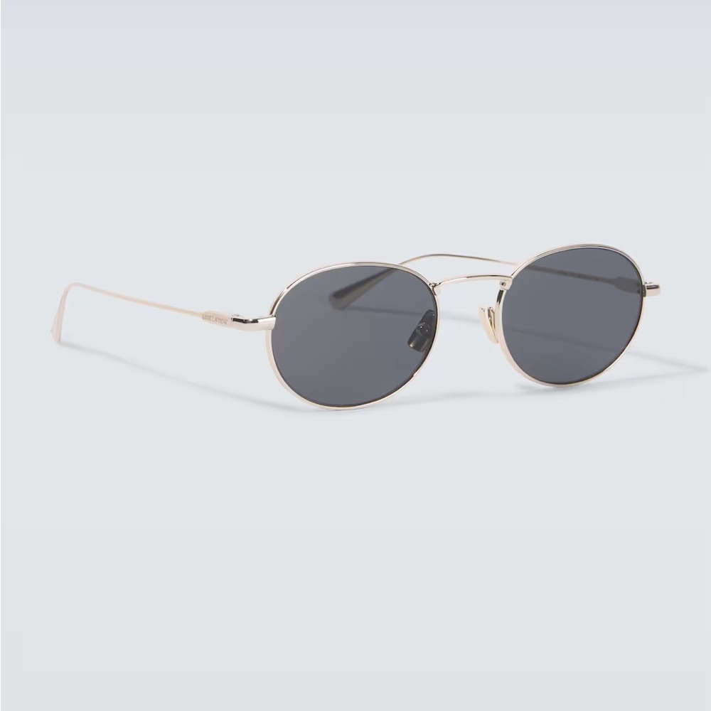 Saint Laurent SL 799 Gold Round Oval Sunglasses